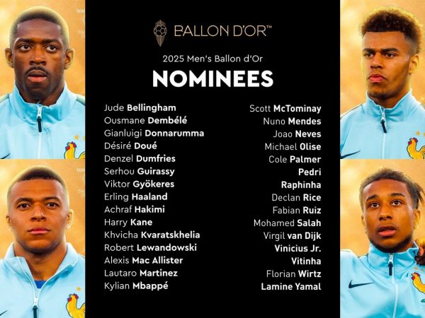 France Football revela a los 30 nominados al Balón de Oro 2025: Lamine Yamal, Kylian Mbappé y Erling Haaland, entre los elegidos