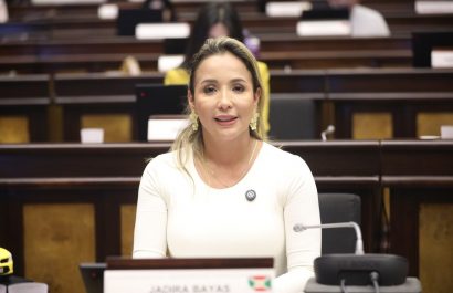 La asambleísta de ADN, Yadira Bayas. FOTO: @AsambleaEcuador.