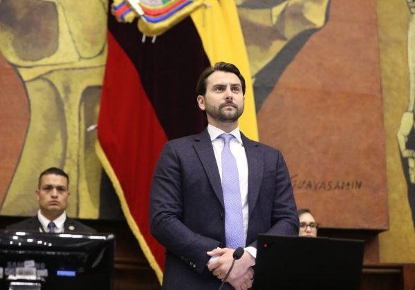 Niels Olsen, presidente de la Asamblea Nacional. FOTO: @AsambleaEcuador.