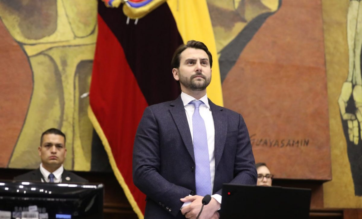 Niels Olsen, presidente de la Asamblea Nacional. FOTO: @AsambleaEcuador.