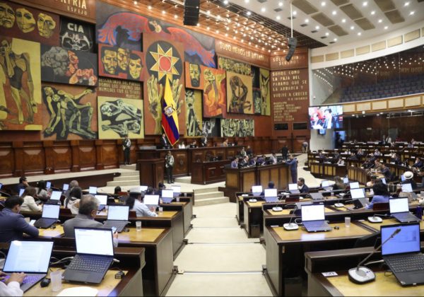 Asamblea abre debate a resoluciones sobre violencia política, agua y hospital antes de suspender sesión. FOTO: @AsambleaEcuador.
