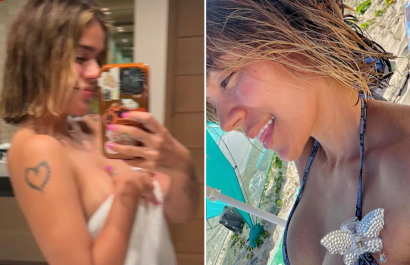 Karol G lució su cabello corto.