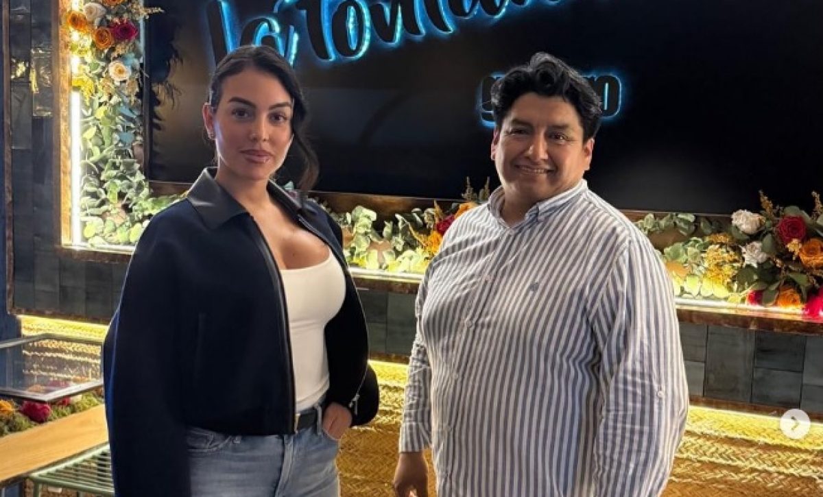 Georgina Rodríguez, reconocida modelo y pareja del futbolista Cristiano Ronaldo, visitó el restaurante La Fontana Gastro en Madrid, España.