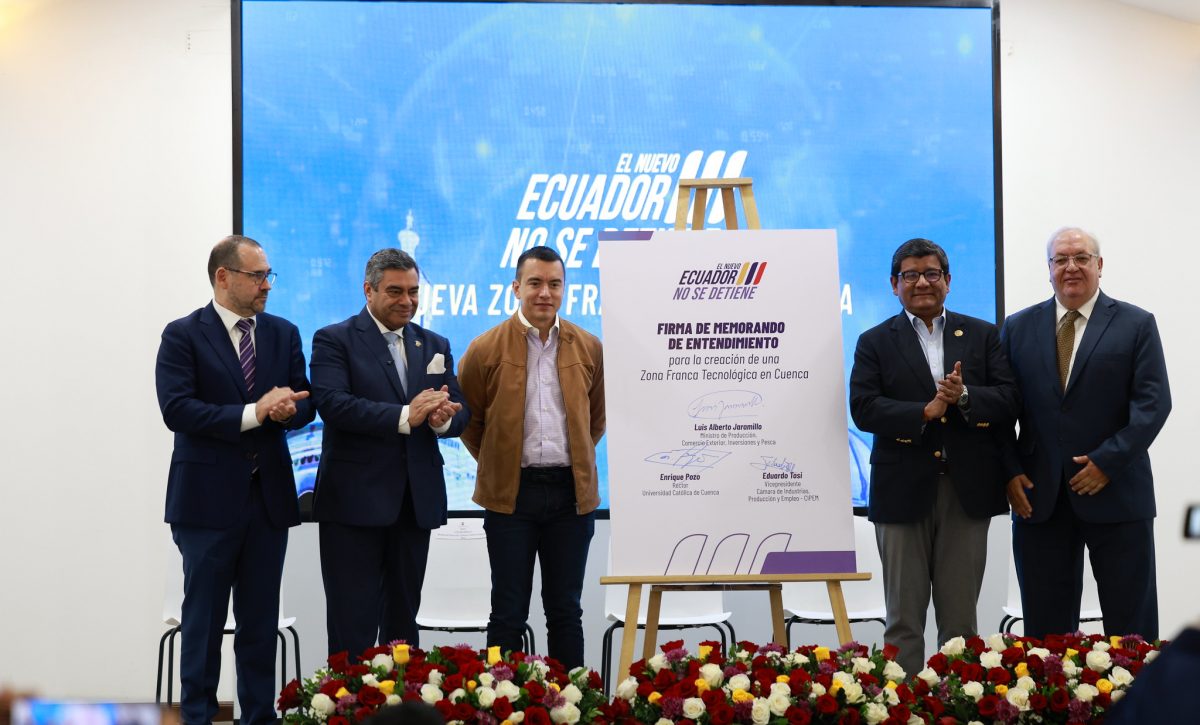 Gobierno anuncia la primera Zona Franca Tecnológica de Ecuador en Cuenca