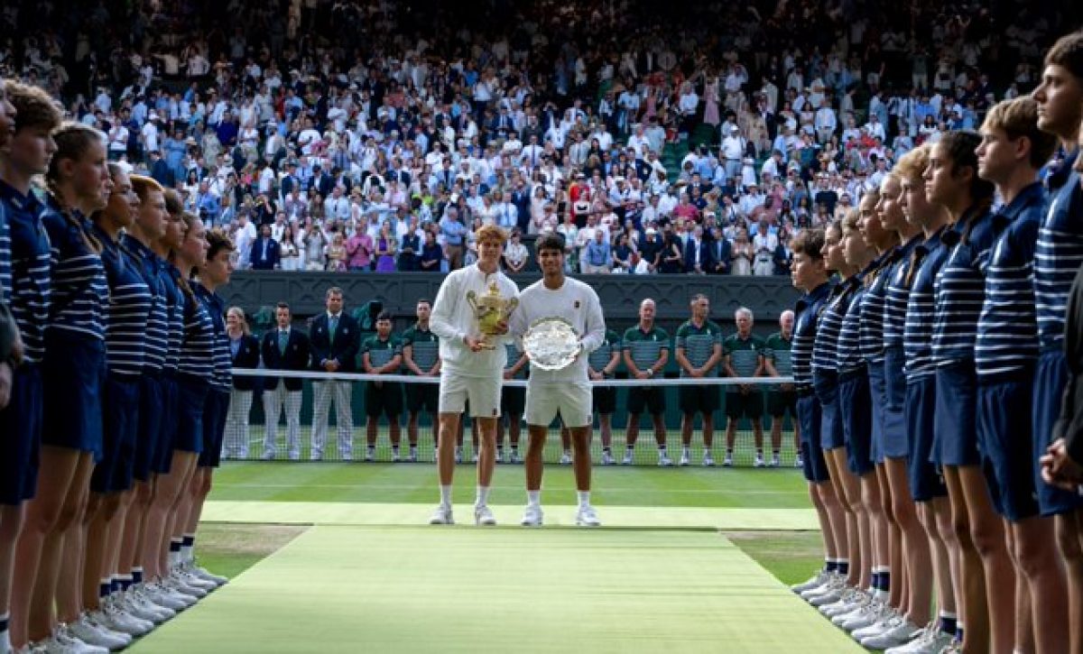 Jannik Sinner y Carlos Alcaraz/ Foto Wimbledon