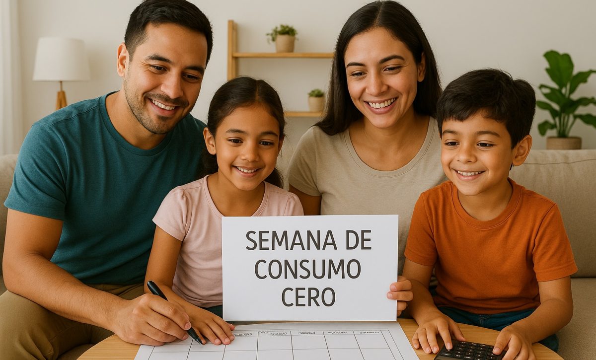 Hogares adoptan semanas de consumo cero para reducir gastos mensuales. FOTO: ChatGPT (Inteligencia Artificial).