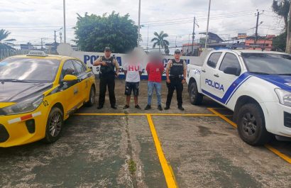 Intentaron escapar con droga en un taxi y fueron capturados tras persecución en Santo Domingo