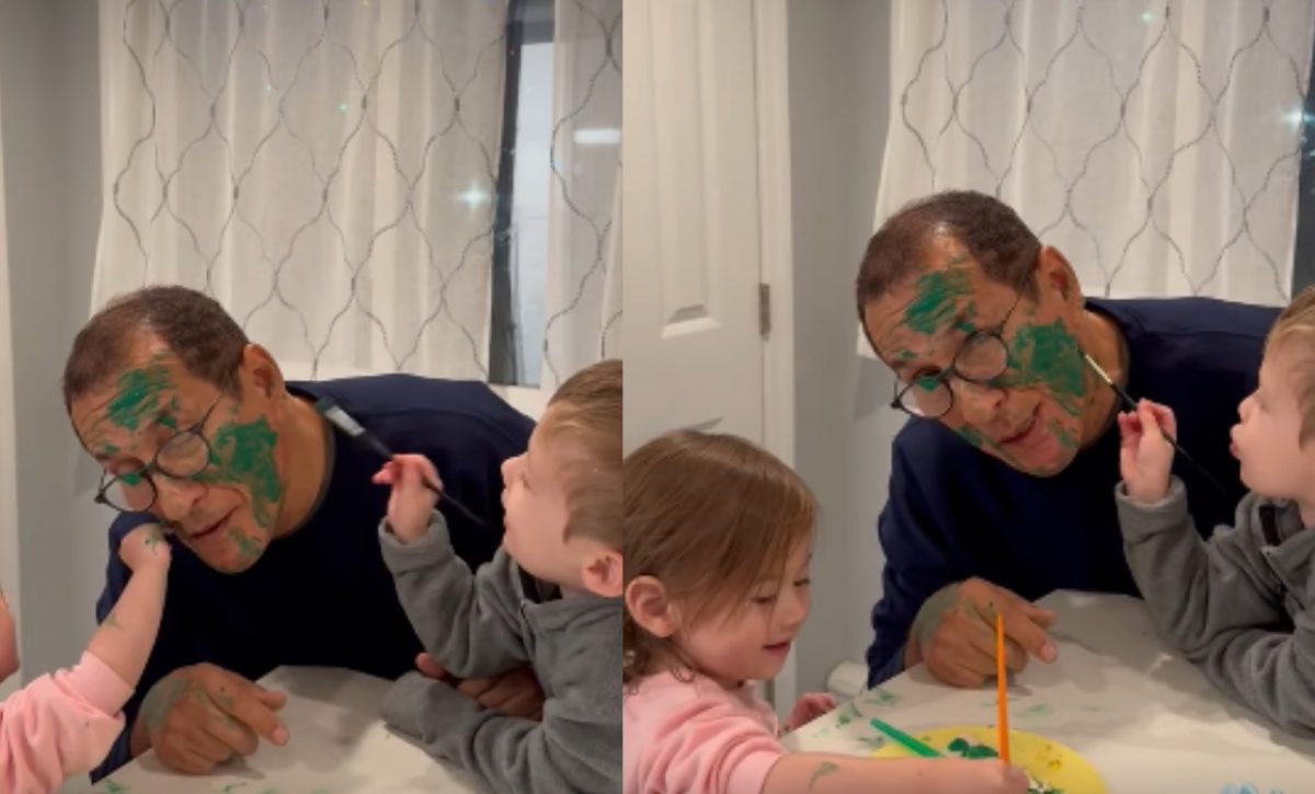 Ivo Uquillas, escultor manabita, protagoniza un divertido video con sus nietos y enternece las redes sociales.