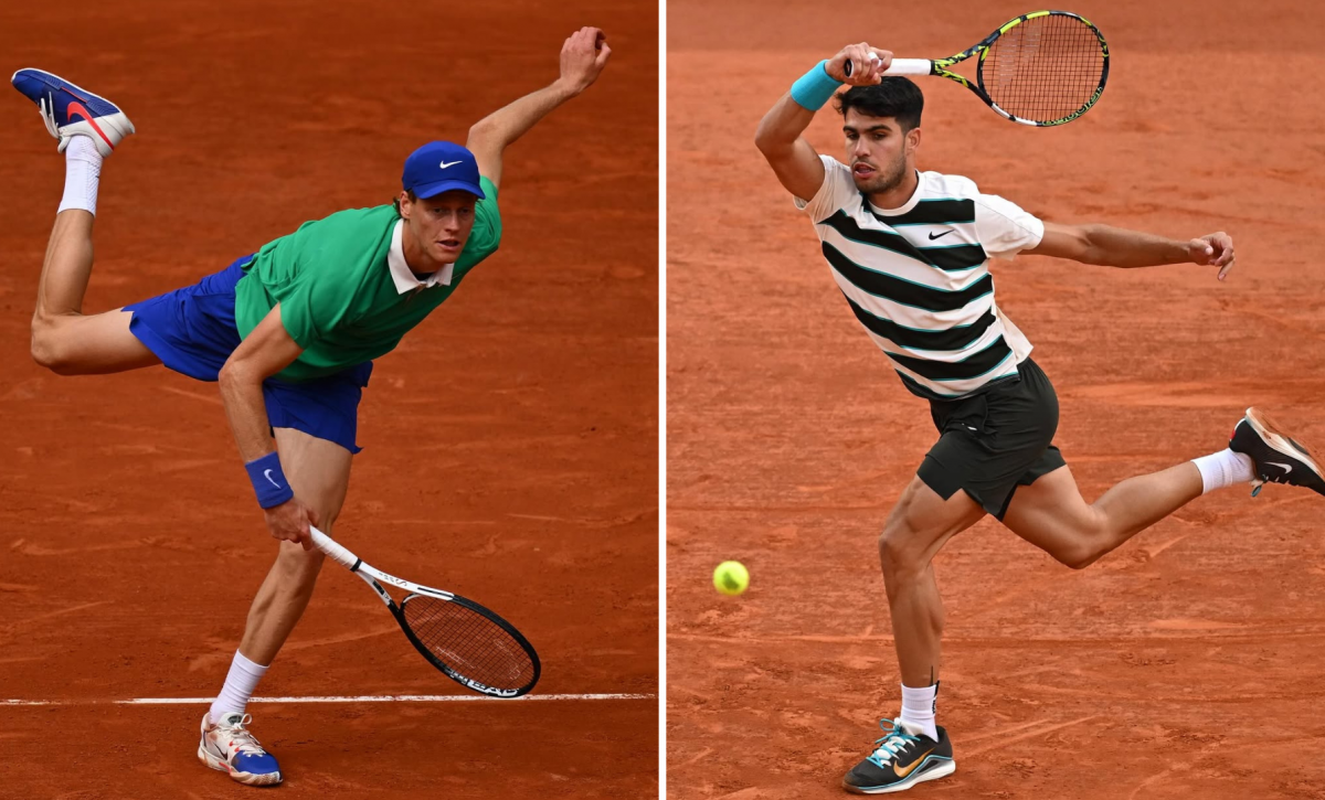 Jannik Sinner y Carlos Alcaraz se miden por el título en Roland Garros.