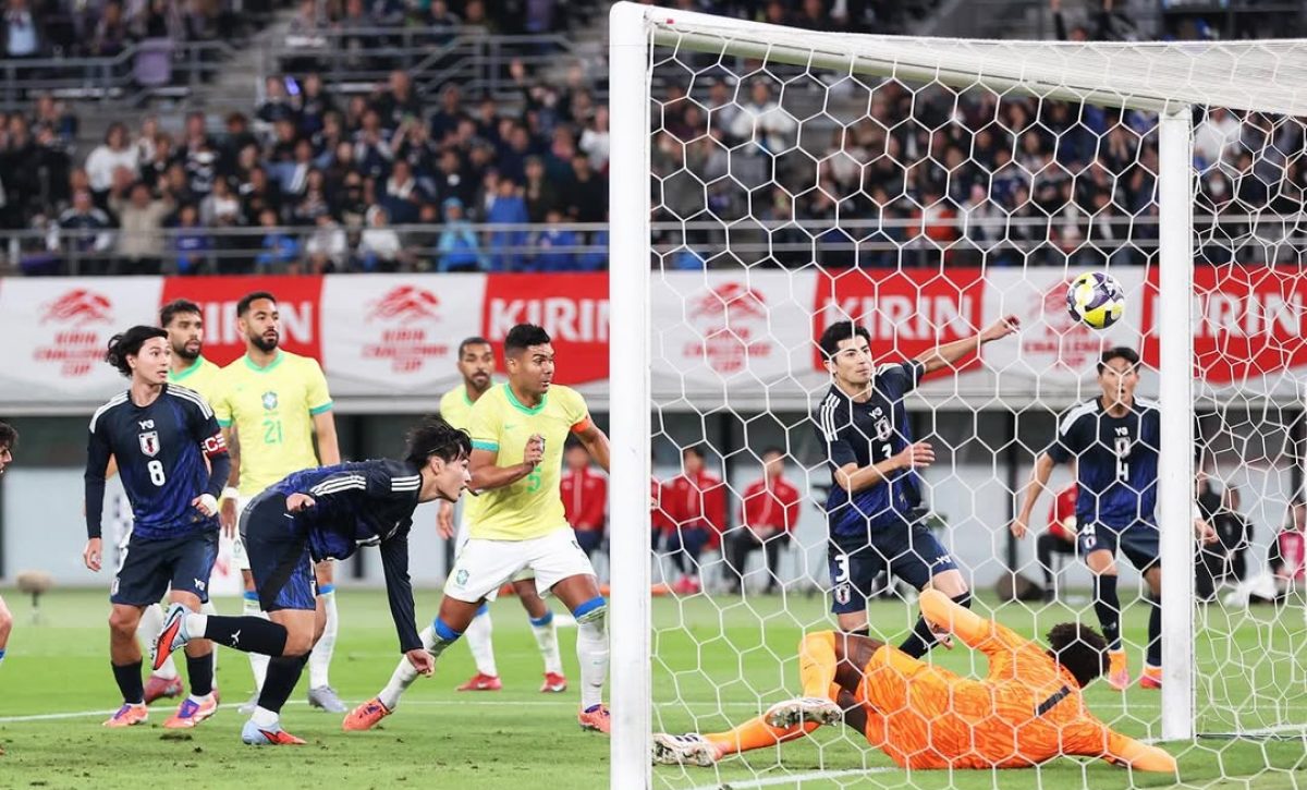 Japón supera a Brasil en amistoso y le gana por primera vez en la historia.