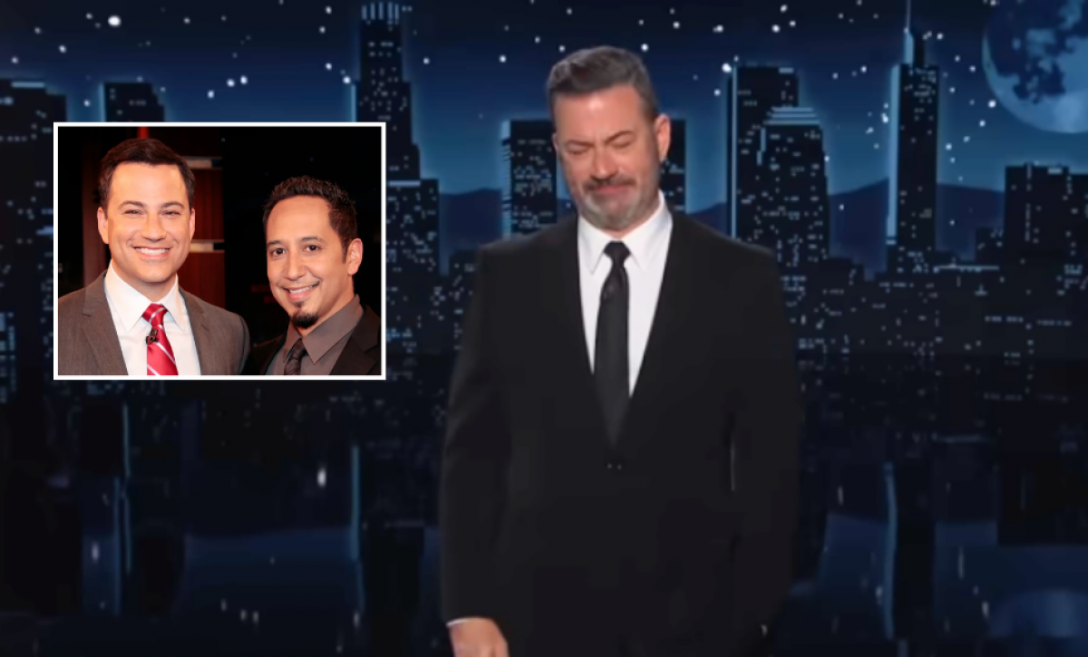 Jimmy Kimmel llora en vivo por la muerte de su amigo Cleto Escobedo, líder de la banda de su show