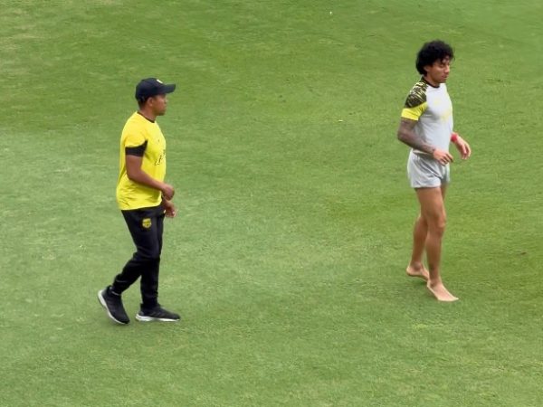 Joao Joshimar Rojas, futbolista ecuatoriano de Barcelona SC, comenzó trabajos de adaptación en el campo de entrenamiento del club la mañana de este lunes.