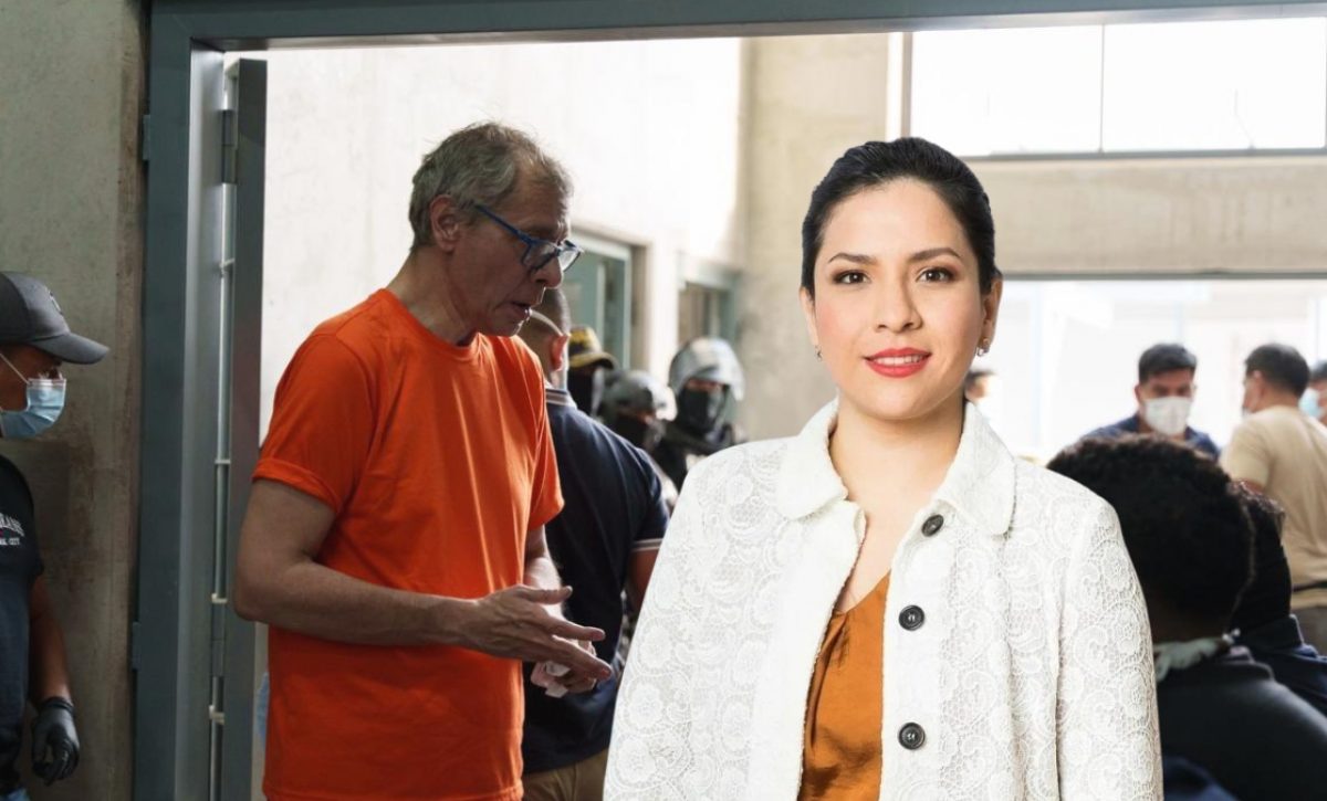 Jorge Glas Sonia Vera, abogada del exvicepresidente, advierte sobre el deterioro de su salud tras negarse el traslado a un centro hospitalario. (Daniel Noboa-X)