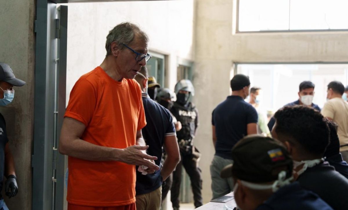 Jorge Glas fue trasladado a la Cárcel del Encuentro, según anunció el Presidente Daniel Noboa. (Daniel Noboa)