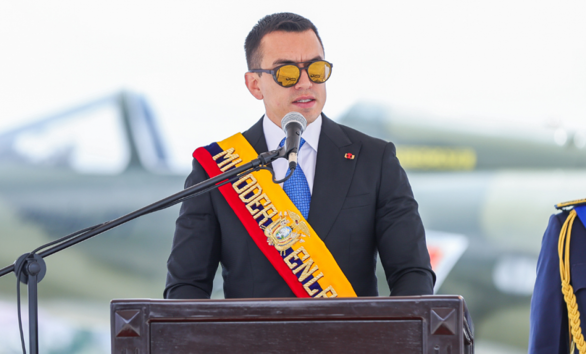 El presidente de Ecuador, Daniel Noboa.