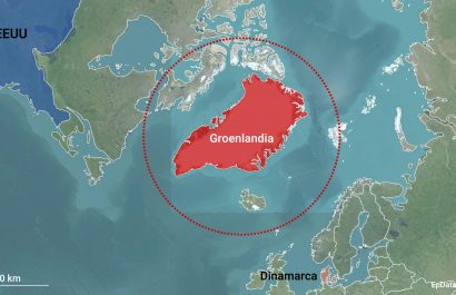 Groenlandia es la isla más grande del mundo y un territorio autónomo bajo la soberanía del Reino de Dinamarca.