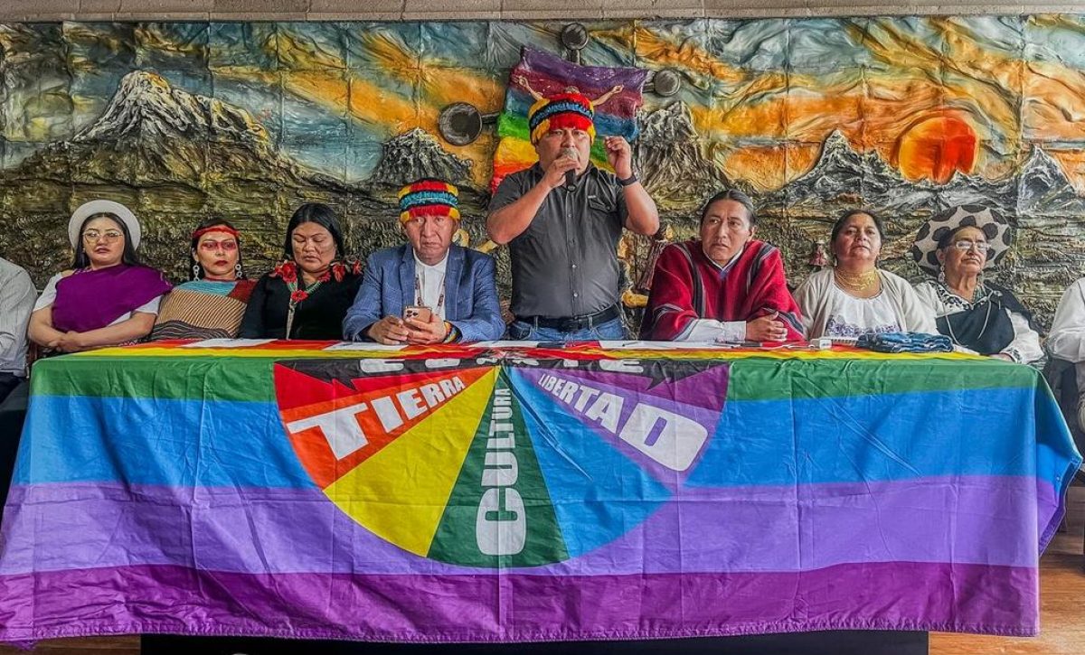 La Conaie anuncia paro nacional indefinido en rechazo a la eliminación del subsidio al diésel