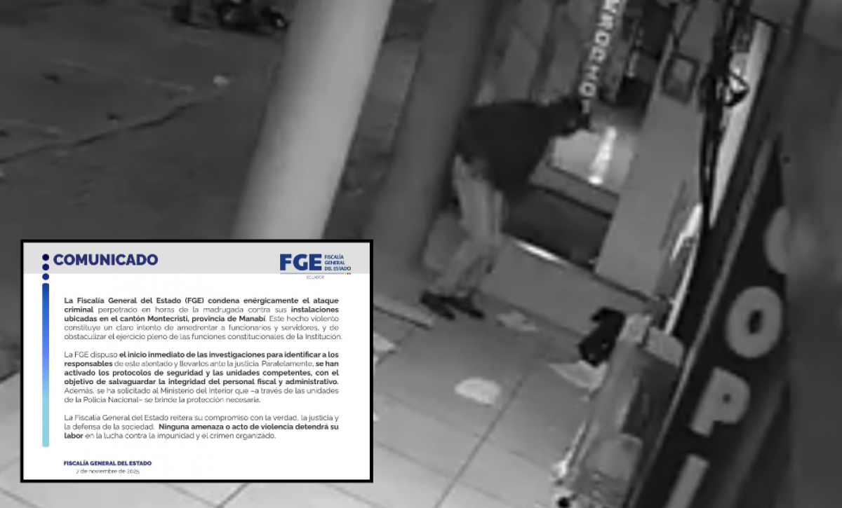 El ataque contra la Fiscalía de Montecristi será investigado de oficio.