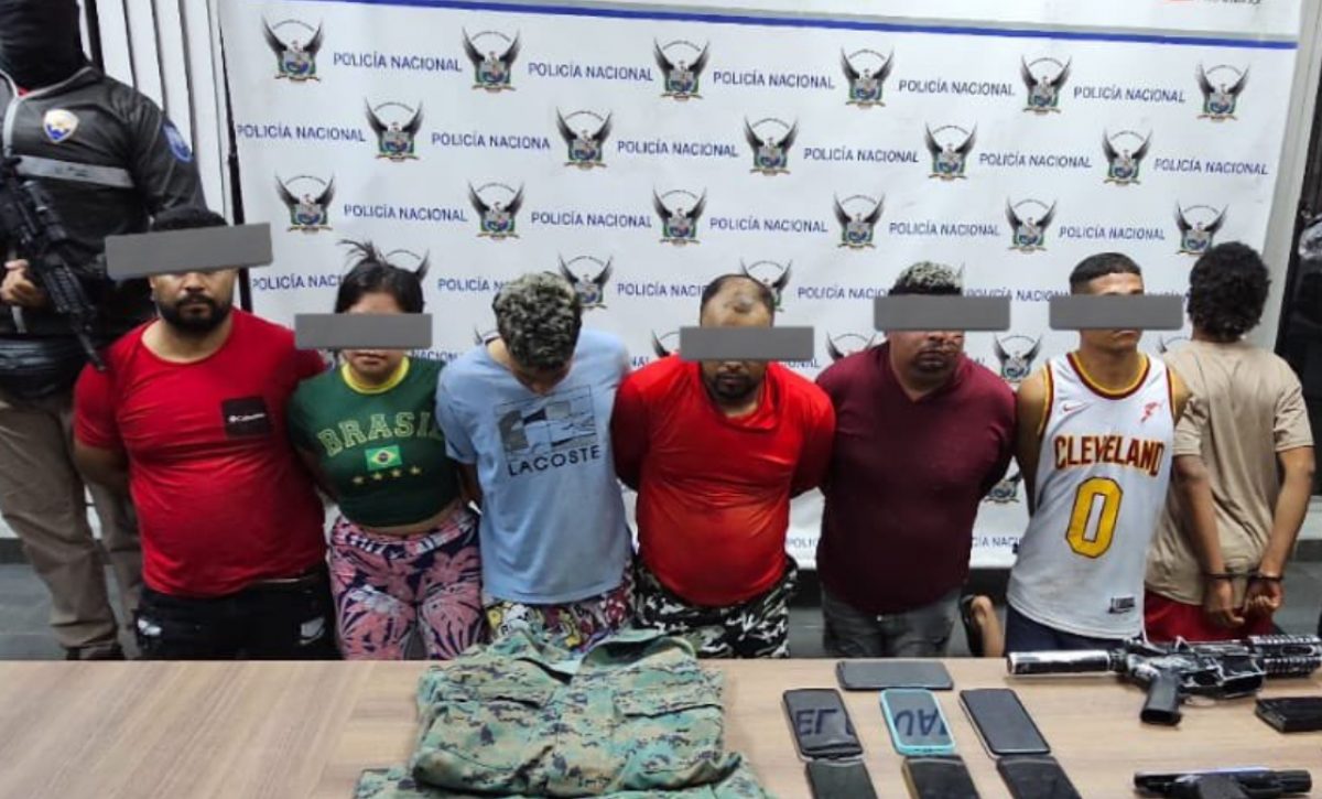 La Policía captura en la provincia de Los Ríos a siete personas que serían integrantes de una agrupación delincuencial. (Jhon Reimberg)