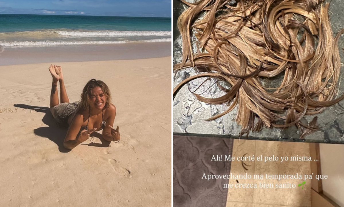 Karol G compartió fotos de su nuevo corte de cabello.