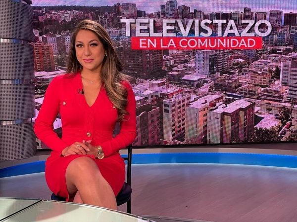 La presentadora manabita Andrea Báez, reconocida por su trabajo en Manavisión, anunció que está embarazada por segunda vez.