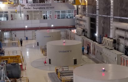 La unidad 1 de la central hidroeléctrica Sopladora retoma su operación comercial luego de proceso de mantenimiento. (Celec)