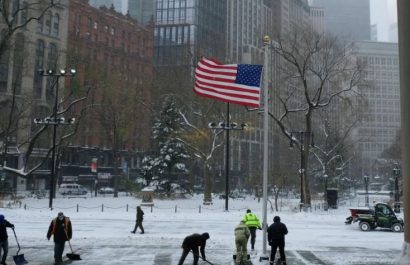 Las autoridades meteorológicas emitieron un aviso por tormenta invernal para la ciudad de Nueva York y amplias zonas del noreste de Estados Unidos.