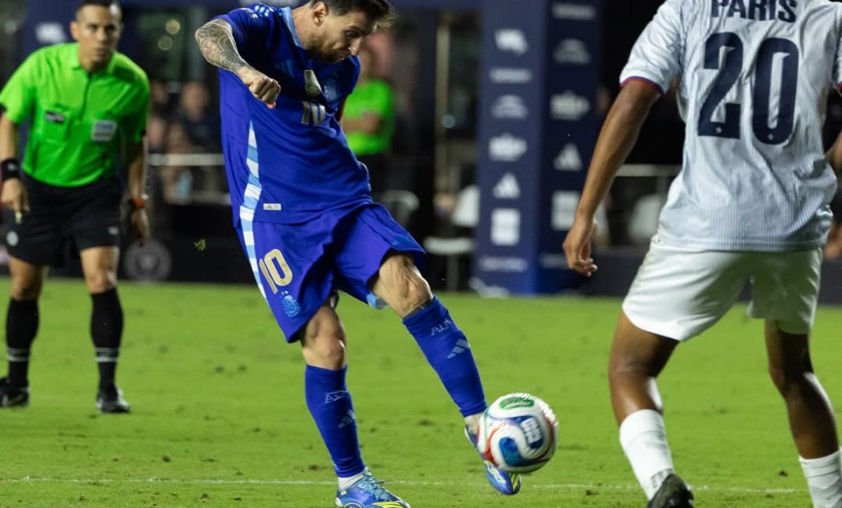 Lionel Messi alcanza 60 asistencias con la albiceleste.