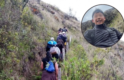 El niño Lucas sobrevivió al frío extremo del cerro Puñay.