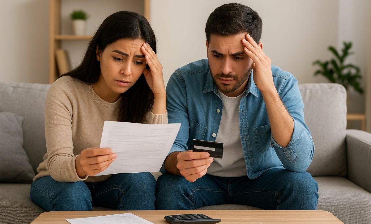 Los créditos rápidos, los préstamos informales y los pagos mínimos provocan un aumento del endeudamiento en jóvenes ecuatorianos. FOTO: ChatGPT (Inteligencia Artificial).