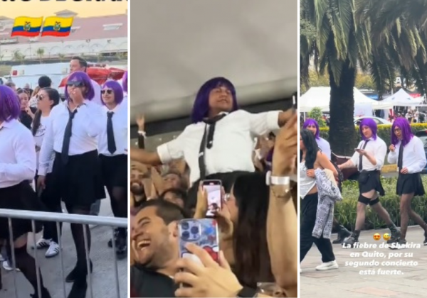 Los hombres se roban los reflectores durante los conciertos de Shakira en Ecuador