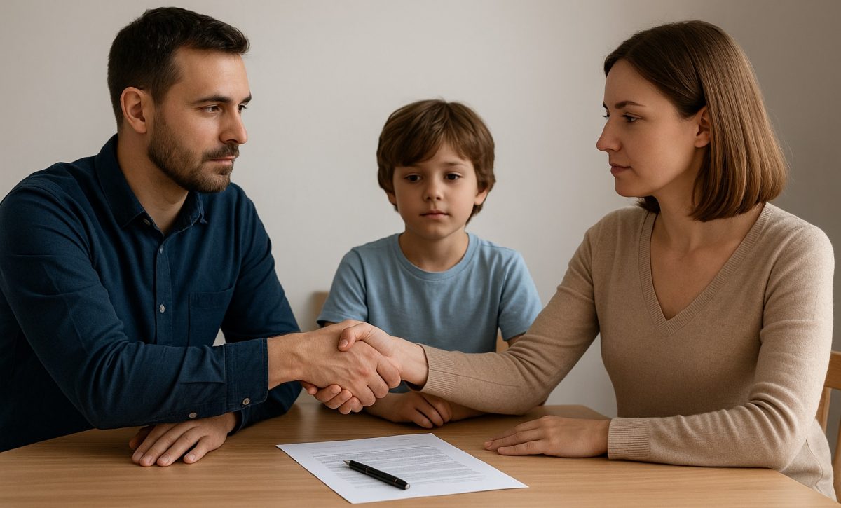 Los padres deben organizar los gastos compartidos de los hijos para evitar conflictos financieros. FOTO: Inteligencia Artificial (ChatGPT).