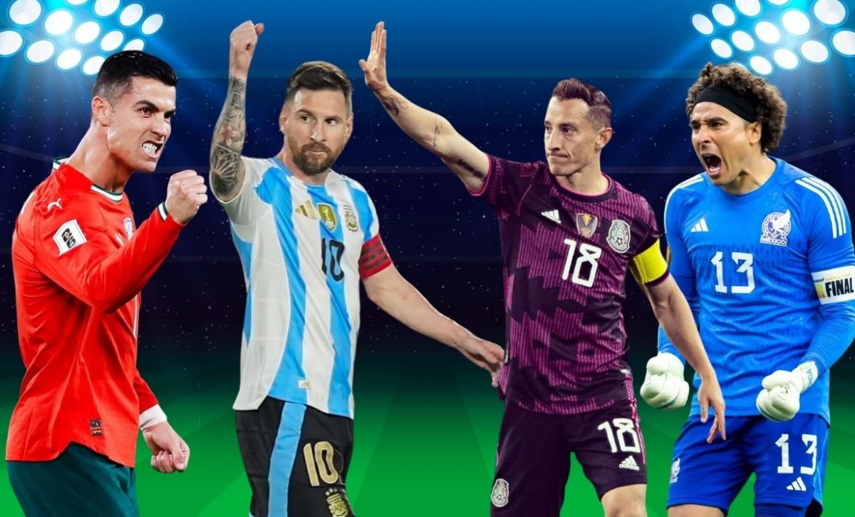 Los únicos ocho jugadores que han brillado en cinco Mundiales.