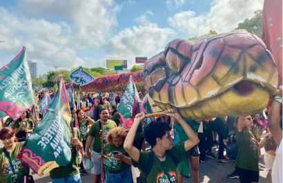 Marcha por el Clima durante la COP30 de Belém, en Brasil. FOTO: Europa Press.