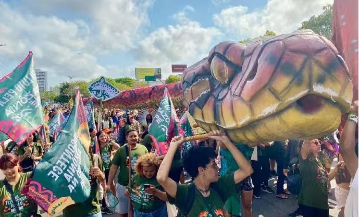 Marcha por el Clima durante la COP30 de Belém, en Brasil. FOTO: Europa Press.