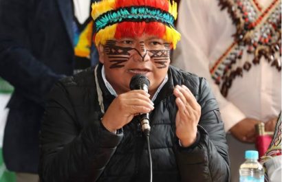 Marlon Richard Vargas Santi, representante de la nacionalidad Achuar del Ecuador (NAE), es el nuevo presidente de la Conaie