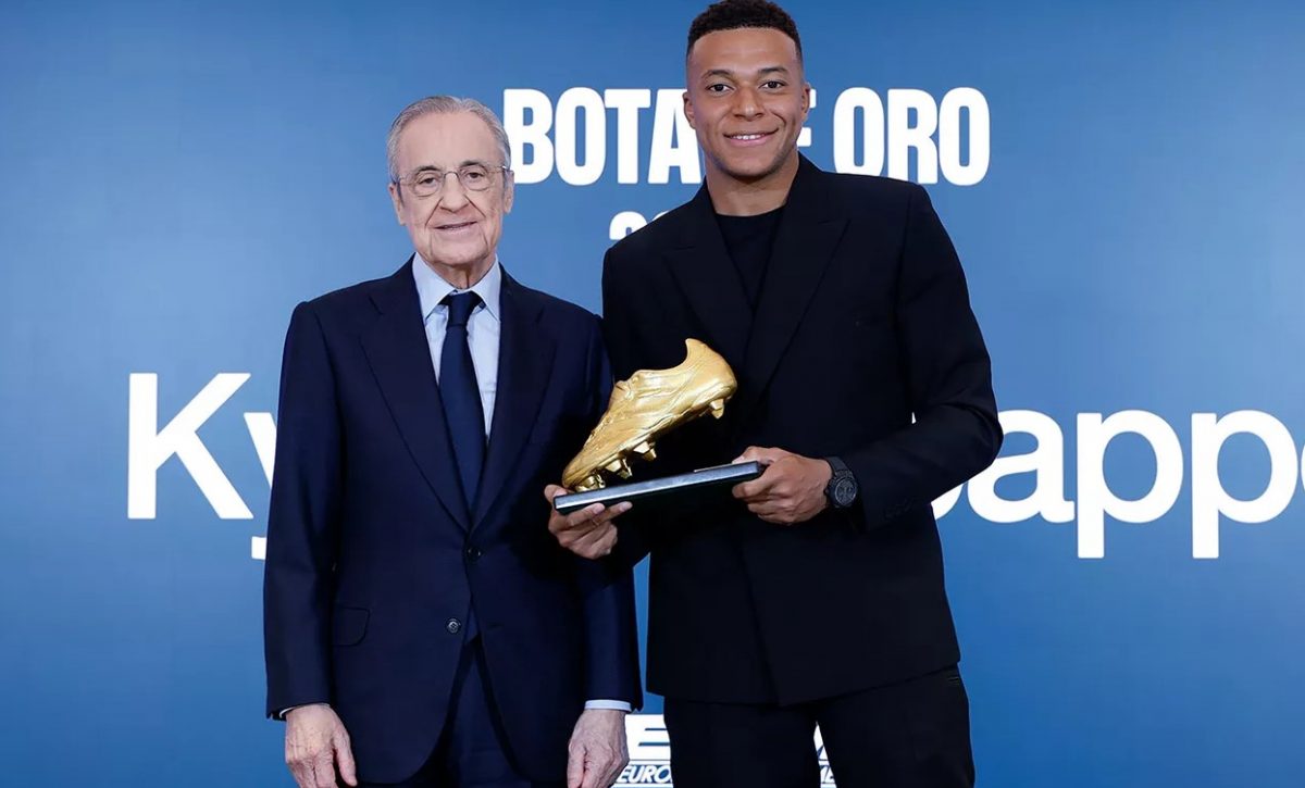 Mbappé agradece a Real Madrid tras conquistar la Bota de Oro por primera vez