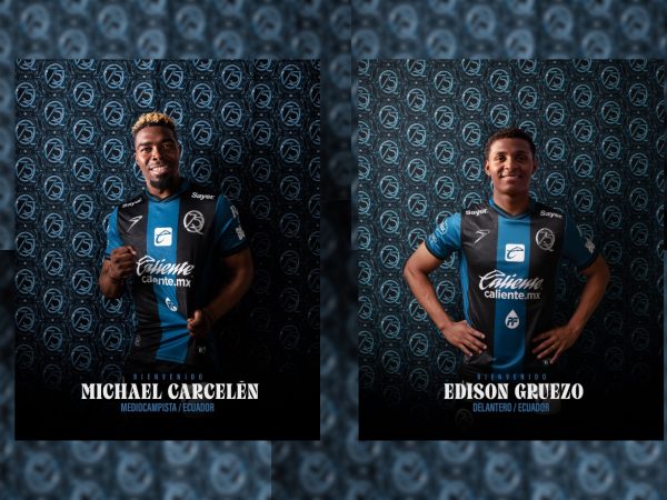 Michael Carcelén y Edison Gruezo refuerzan a los 'Gallos Blancos' del Querétaro en la Liga MX