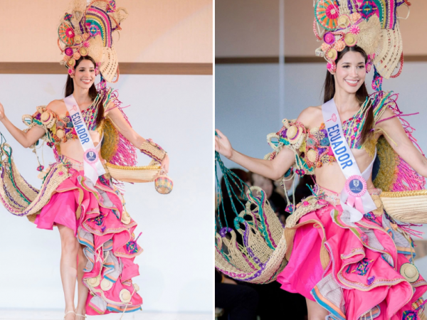 Miss International 2025: La ecuatoriana Eunice Rivadeneira lució un traje nacional inspirado en Manabí