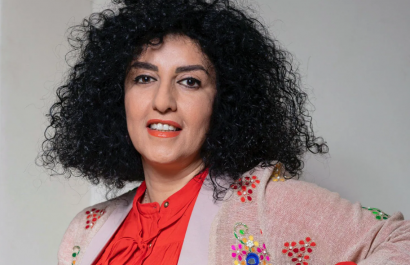 La activista iraní Narges Mohammadi, premio Nobel de la Paz 2023.