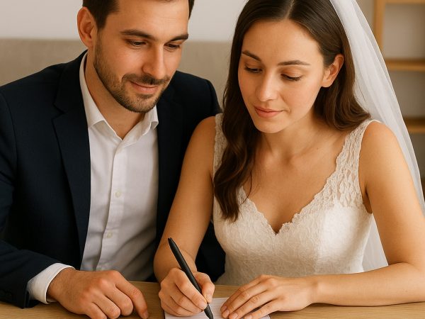 Nuevos matrimonios estructuran gastos esenciales para mantener estabilidad económica. FOTO: Inteligencia Artificial (ChatGPT).