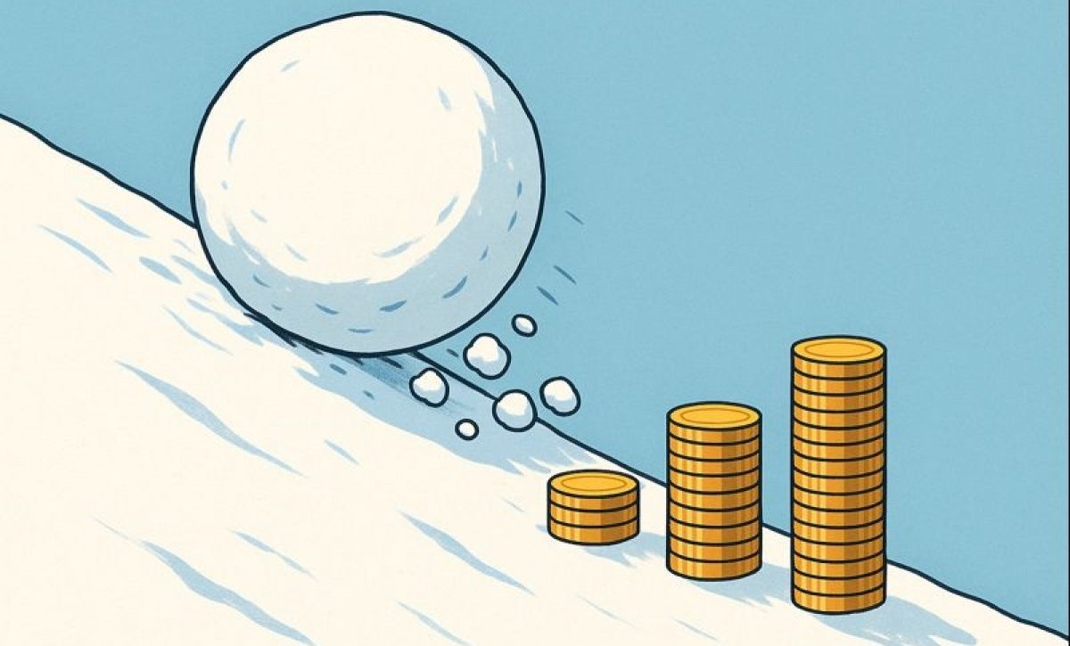 Pague sus deudas rápidamente con el método bola de nieve. FOTO: Inteligencia Artificial (ChatGPT).