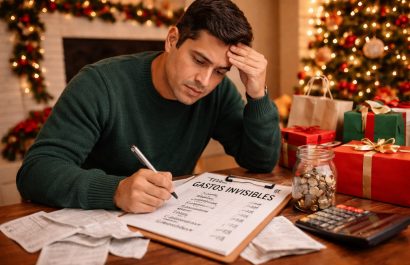 Pequeños consumos de fin de año impactan el presupuesto del hogar. FOTO: Inteligencia Artificial.