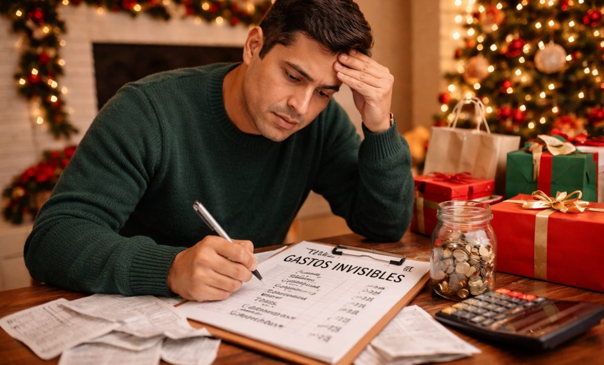 Pequeños consumos de fin de año impactan el presupuesto del hogar. FOTO: Inteligencia Artificial.