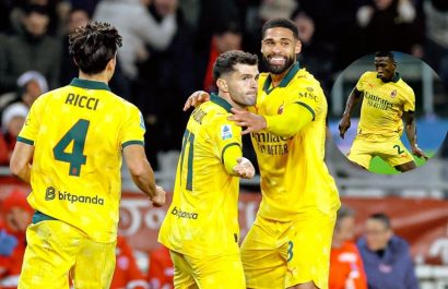 Pervis Estupiñán contribuye en la victoria 3-2 del AC Milan sobre Torino por la jornada 14