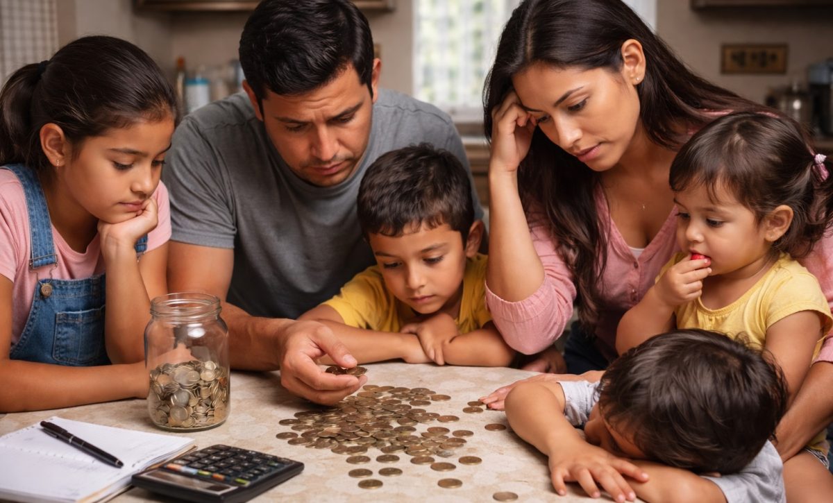Presupuesto familiar: orden financiero en hogares con muchos integrantes. FOTO: Inteligencia Artificial.