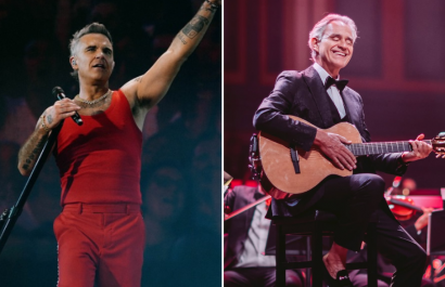 Robbie Williams y Andrea Bocelli.