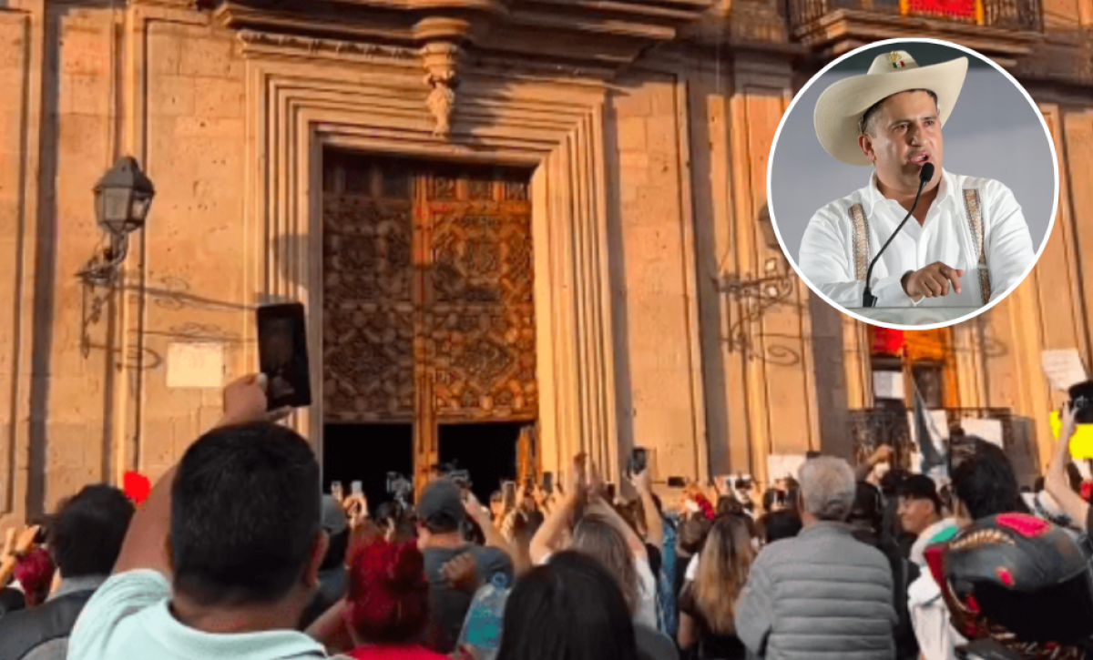 Una protesta por el crimen del alcalde terminó en disturbios.