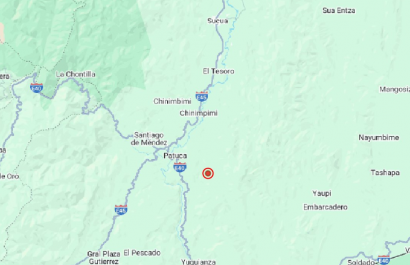 El sismo de este domingo tuvo a Sucúa como epicentro.