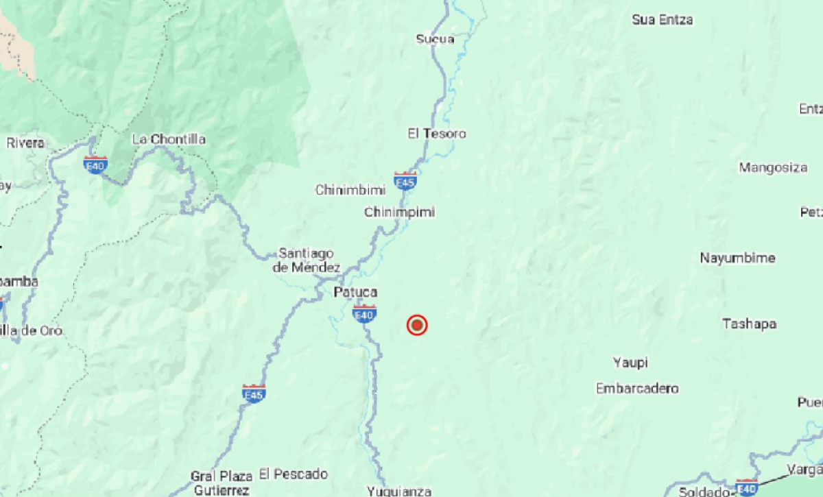 El sismo de este domingo tuvo a Sucúa como epicentro.